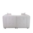 Milo 2 Seater Sofa - White Boucle Fabric