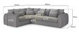 Mirabel Corner Sofa - Grey Fabric - LHF