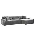 Modena Corner Sofa - Charcoal Fabric - RHF