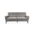 Monza Grey Mobus Fabric Sofa - 3 Seater