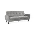 Monza Grey Mobus Fabric Sofa - 3 Seater