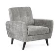 Monza Grey Mobus Fabric Armchair