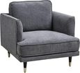Moura Fabric Grey Armchair
