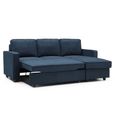 Myles Sofa Bed - Themis Blue Soft Weave Fabric - Corner