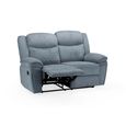 Myra Manual Recliner Sofa - Grey Fabric - 2 Seater