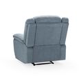 Myra Manual Recliner Armchair - Grey Fabric