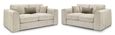 Naples Sofa Set - Beige Fabric - 3+2 Seater