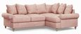 Narva Pastel Fabric 2 Corner 1 Sofa