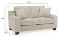 Nebraska Sofa - Beige Fabric - 2 Seater