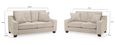 Nebraska Sofa Set - Beige Fabric - 3+2 Seater
