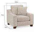 Nebraska Armchair - Beige Fabric