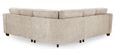 Nebraska Corner Sofa Suite - Beige Fabric - Large