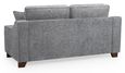 Nebraska Sofa - Slate Grey Fabric - 3 Seater