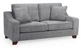Nebraska Sofa - Slate Grey Fabric - 3 Seater