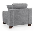 Nebraska Armchair - Slate Grey Fabric