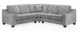 Nebraska Corner Sofa Suite - Slate Grey Fabric - Large