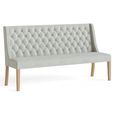 Normandy Sofa - Beige Fabric Button Back