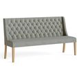 Normandy Sofa - Grey Fabric Button Back