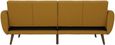 Nowata Brittany Mustard Linen Futon Sofa Bed - 2115929NUK