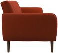 Nowata Brittany Orange Linen Futon Sofa Bed - 2115529NUK