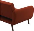 Nowata Brittany Orange Linen Futon Sofa Bed - 2115529NUK
