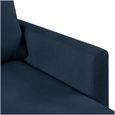 Nowata Chapman Blue Velvet Sectional Sofa - DA037SEC-BLUK