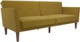 Nowata Regal Mustard Linen Futon Sofa Bed - 2180329NUK