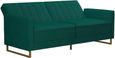 Nowata Skylar Green Velvet Sofa Bed - 2358979NUK