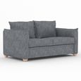 Oliver Sofa Bed - Piero Thunderstorm Fabric - 2 Seater