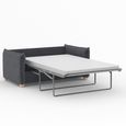 Oliver Sofa Bed - Sunningdale Granite Fabric - 2 Seater