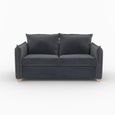Oliver Sofa Bed - Sunningdale Granite Fabric - 2 Seater