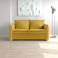 Oliver Sofa Bed - Sunningdale Saffron Fabric - 2 Seater