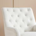 Padstow Highback Armchair - White Fabric