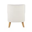 Padstow Highback Armchair - White Fabric