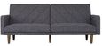 Paso Dark Grey Linen Fabric 2 Seater Sofa Bed - 2110429UK