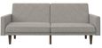 Paso Light Grey Linen Fabric 2 Seater Sofa Bed - 2110229UK