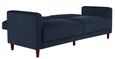 Pinto Tufted Transitional Futon Velvet Fabric 2 Seater Sofa Bed - 2164659UK
