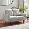 Remy Light Grey Fabric Sofa - 2 Seater
