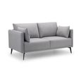 Rohe Sofa - 2 Seater - Grey Fabric