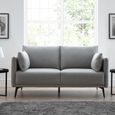 Rohe Sofa - 2 Seater - Grey Fabric