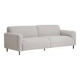 Salvador 3 Seater Sofa - Light Grey Boucle Fabric
