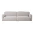 Salvador 3 Seater Sofa - Light Grey Boucle Fabric