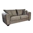 Serena Sofa - Mocha Brown Fabric - 3 Seater