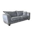 Serena Sofa - Silver Grey Fabric - 3 Seater