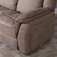 Seville Brown Fabric 2 Seater Sofa