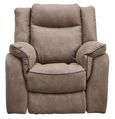 Seville Brown Fabric Recliner Armchair