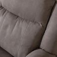 Seville Brown Fabric Recliner Corner Sofa