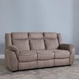 Seville Brown Fabric Sofa Set