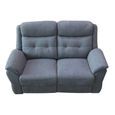 Shelby Grey Fabric 2 Seater Recliner Sofa