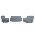 Shelby Grey Fabric 3+2+1 Seater Recliner Sofa Set